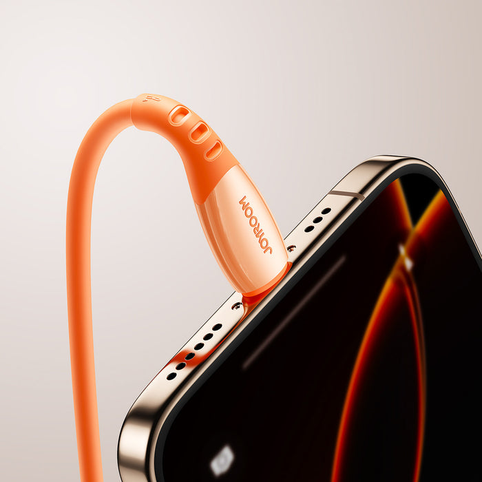 Кабел Joyroom S-A59 Vibrant Series 3A USB-A - Lightning 1.2 м - оранжев