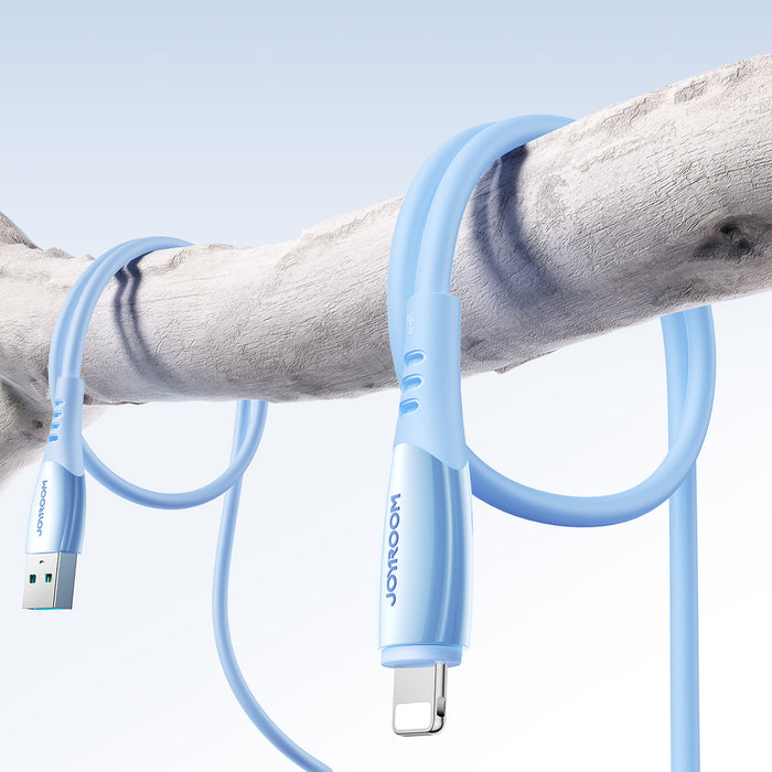 Кабел Joyroom S-A59 Vibrant Series 3A USB-A - Lightning 1.2 м - син