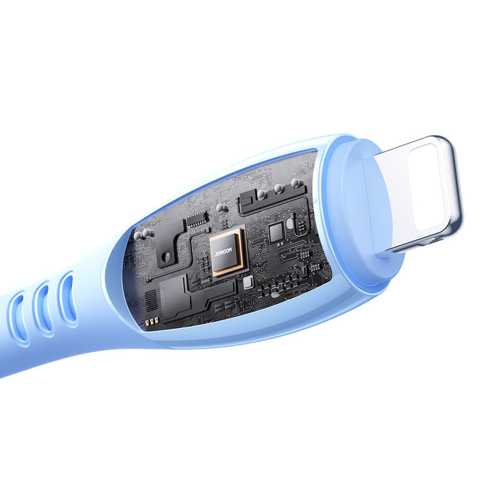 Кабел Joyroom S-A59 Vibrant Series 3A USB-A - Lightning 1.2 м - син