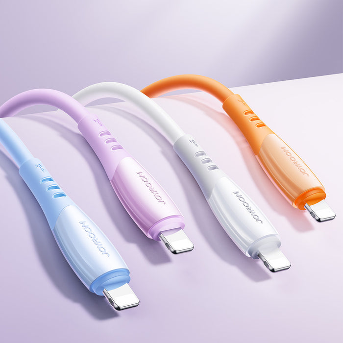 Кабел Joyroom S-A59 Vibrant Series 3A USB-A - Lightning 1.2 м - лилав
