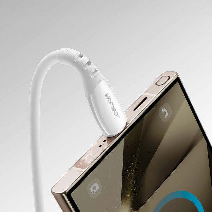 Кабел Joyroom S-A59 Vibrant Series 3A USB-A - USB-C 1.2 м - бял