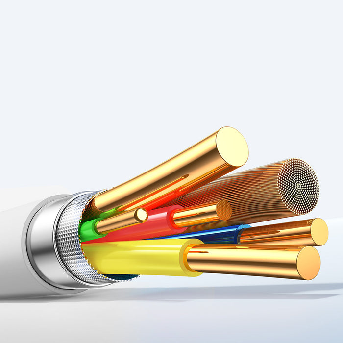 Кабел Joyroom S-A59 Vibrant Series 3A USB-A - USB-C 1.2 м - бял