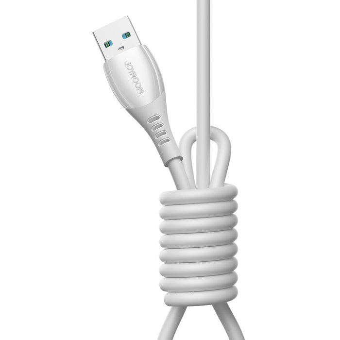 Кабел Joyroom S-A59 Vibrant Series 3A USB-A - USB-C 1.2 м - бял