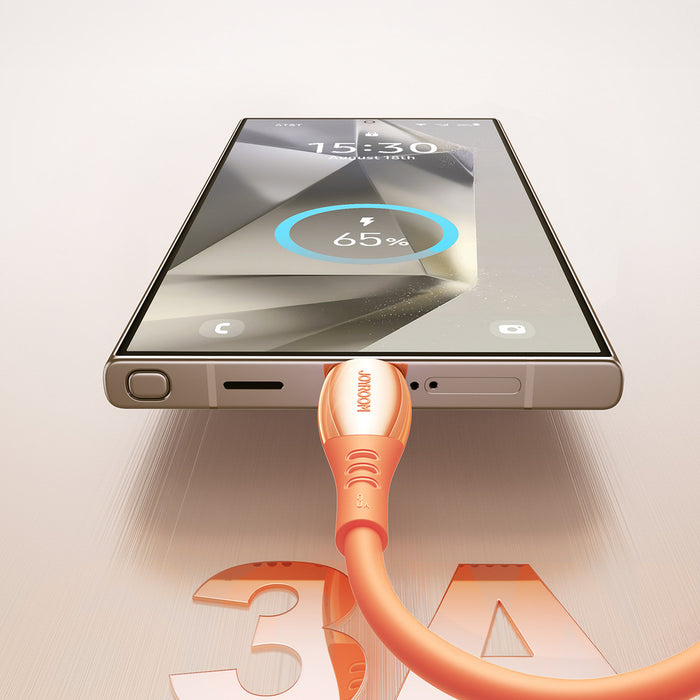 Кабел Joyroom S-A59 Vibrant Series 3A USB-A - USB-C 1.2 м - Оранжев