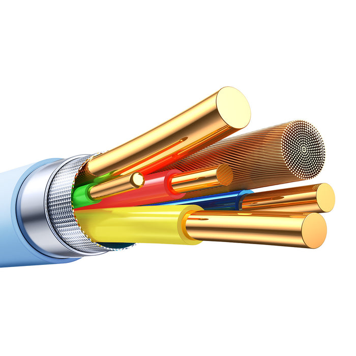 Кабел Joyroom S-A59 Vibrant Series 3A USB-A - USB-C 1.2 м - син