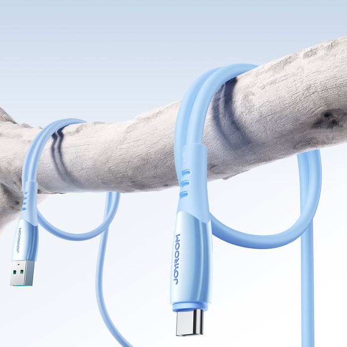 Кабел Joyroom S-A59 Vibrant Series 3A USB-A - USB-C 1.2 м - син