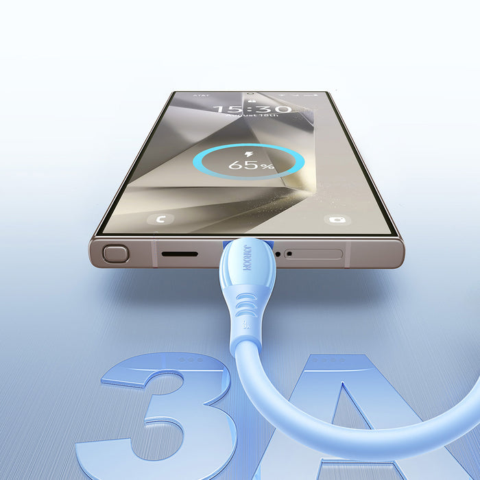 Кабел Joyroom S-A59 Vibrant Series 3A USB-A - USB-C 1.2 м - син