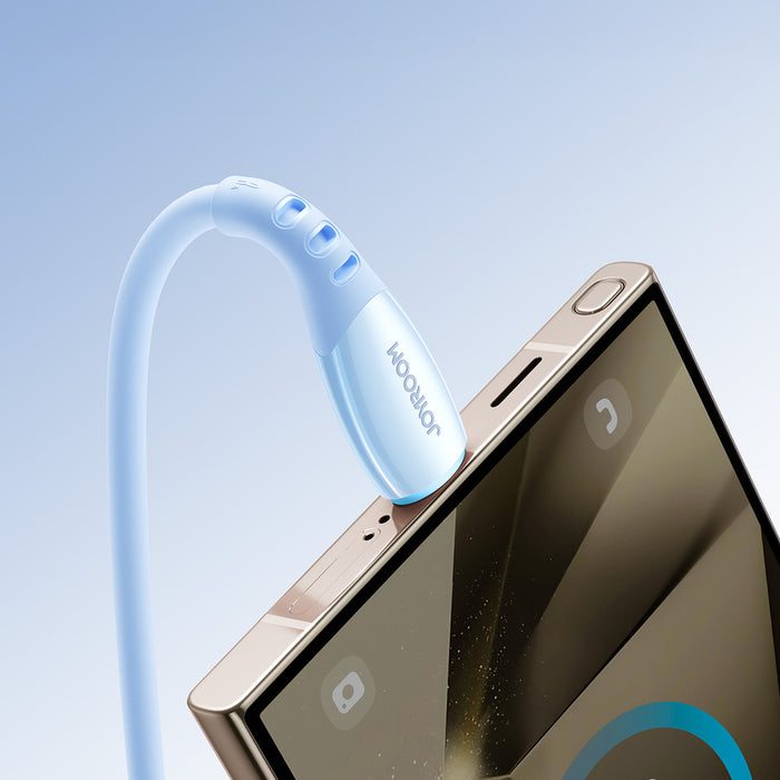 Кабел Joyroom S-A59 Vibrant Series 3A USB-A - USB-C 1.2 м - син
