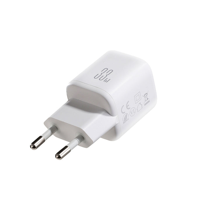 Зарядно за стена Joyroom JR-TG7 33W USB-A + USB-C с 60W USB-C към USB-C кабел 1 м - бяло