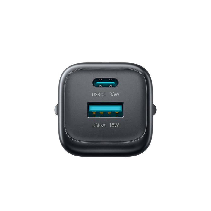 Зарядно за стена Joyroom JR-TG7 33W USB-A + USB-C с 30W USB-C - Lightning 1m кабел - черно