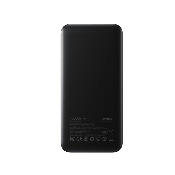 Joyroom JR-PBF12 Pro Преносима батерия Powerbank 22.5W 10000mAh с дигитален дисплей 2x USB-A 1x USB-C - Черен
