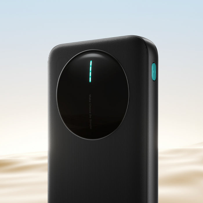 Joyroom JR-PBF12 Pro Преносима батерия Powerbank 22.5W 10000mAh с дигитален дисплей 2x USB-A 1x USB-C - Черен