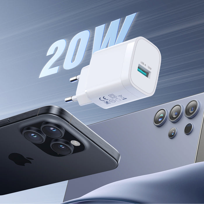 Зарядно за стена Joyroom JR-TF4 18W USB-A - бяло