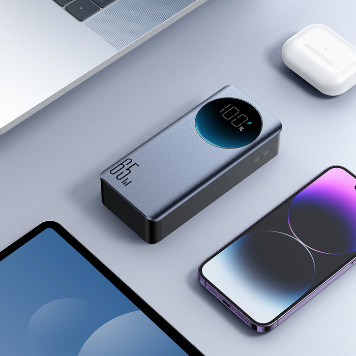 Външна батерия Joyroom JR-PBF05 Pro 30000mAh 65W с дигитален дисплей 2x USB-C 1x USB-A - Черна