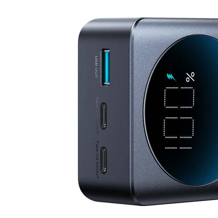 Външна батерия Joyroom JR-PBF05 Pro 30000mAh 65W с дигитален дисплей 2x USB-C 1x USB-A - Черна