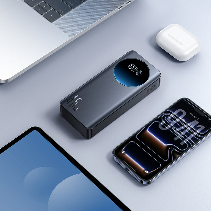 Външна батерия Joyroom JR-PBF02 Pro 20000 mAh 45W с дигитален дисплей 2x USB-A 2x USB-C - Черна