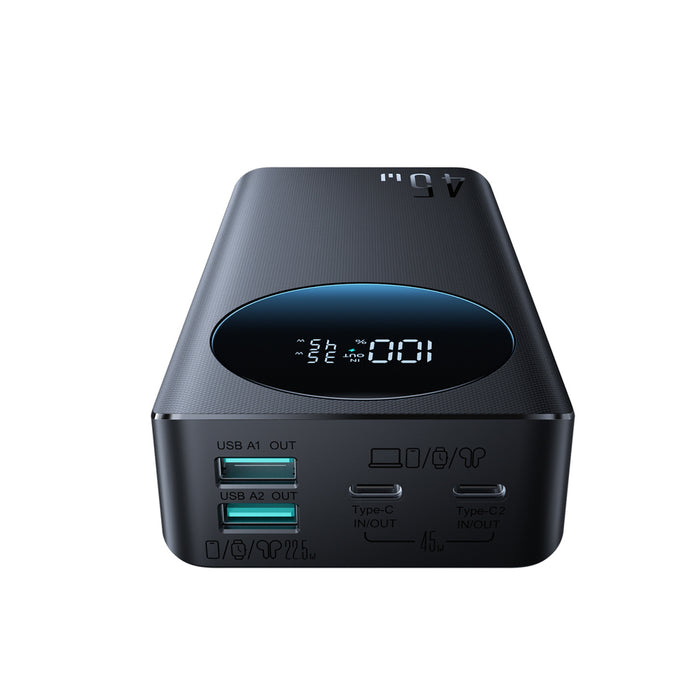 Външна батерия Joyroom JR-PBF02 Pro 20000 mAh 45W с дигитален дисплей 2x USB-A 2x USB-C - Черна