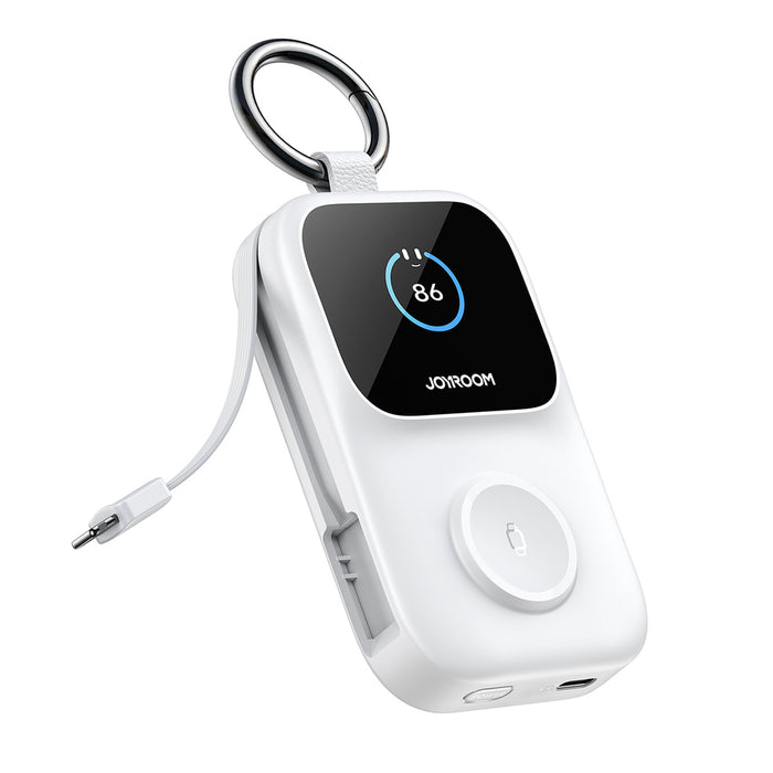 Външна батерия Joyroom JR-W19 5000mAh с 5W безжично зареждане на часовник - бяла