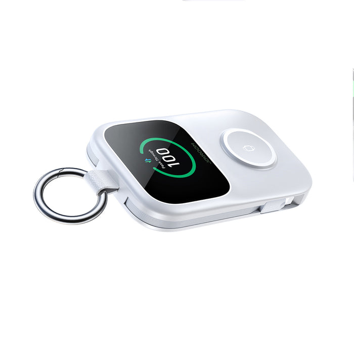 Външна батерия Joyroom JR-W19 5000mAh с 5W безжично зареждане на часовник - бяла