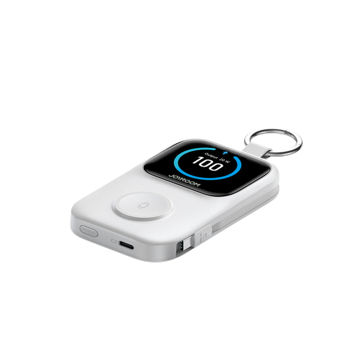 Външна батерия Joyroom JR-W19 5000mAh с 5W безжично зареждане на часовник - бяла