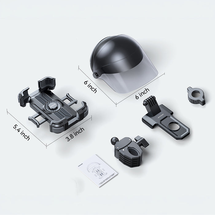 Joyroom JR-ZS526 Стойка за телефон със сенник за колоездене (версия за каска), черна