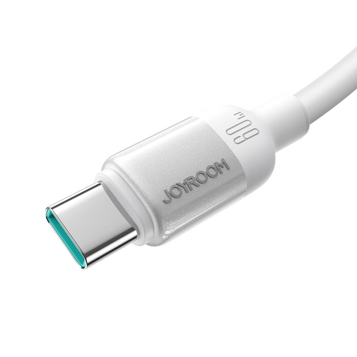 Кабел Joyroom S-A62 Lively Series 3A USB-A - USB-C 1.2 м - бял