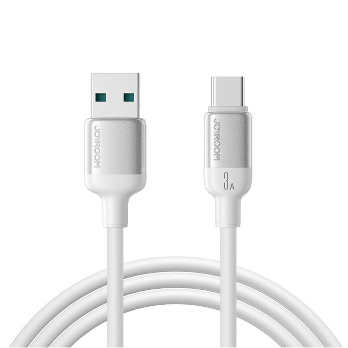 Кабел Joyroom S-A62 Lively Series 3A USB-A - USB-C 1.2 м - бял