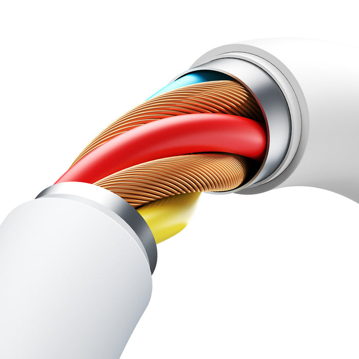 Кабел Joyroom S-A62 Lively Series 3A USB-A - USB-C 1.2 м - бял