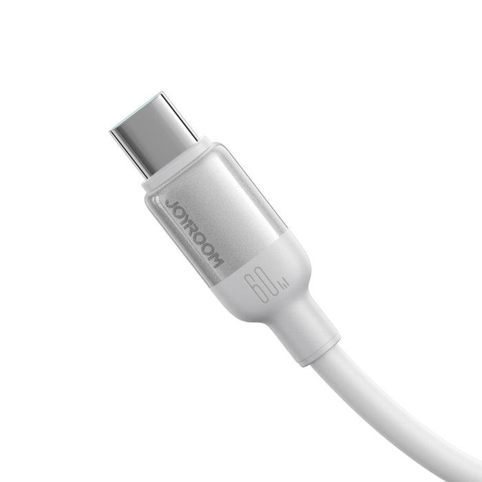 Кабел Joyroom S-A62 Lively Series 3A USB-A - USB-C 1.2 м - бял