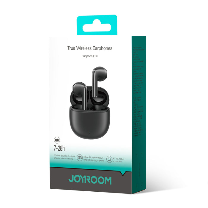 Безжични слушалки Joyroom JR-FB1 Funpods Bluetooth 6.0 за уши TWS - черни