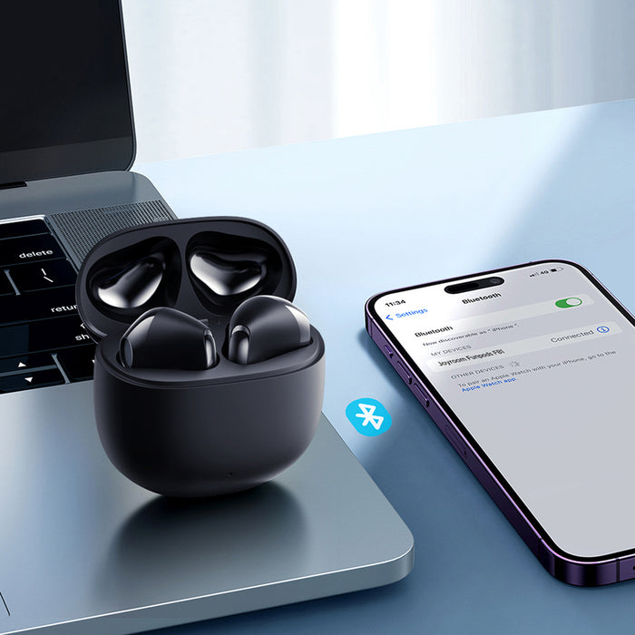 Joyroom JR-FB1 Funpods Bluetooth 6.0 TWS безжични слушалки с AI функции - черни