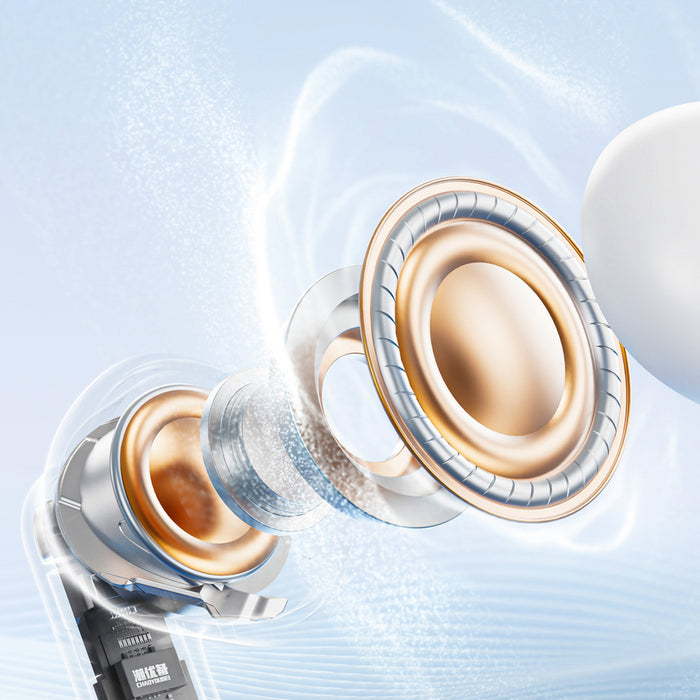 Joyroom JR-FB1 Funpods Bluetooth 6.0 TWS безжични слушалки с AI функции - бели
