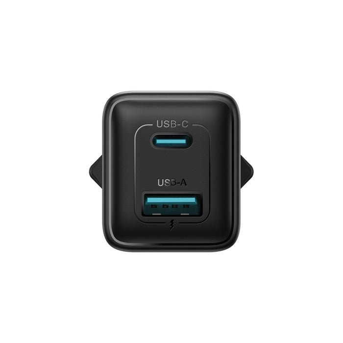 Зарядно за стена Joyroom JR-TG8 GaN 45W USB-C + USB-A - черно