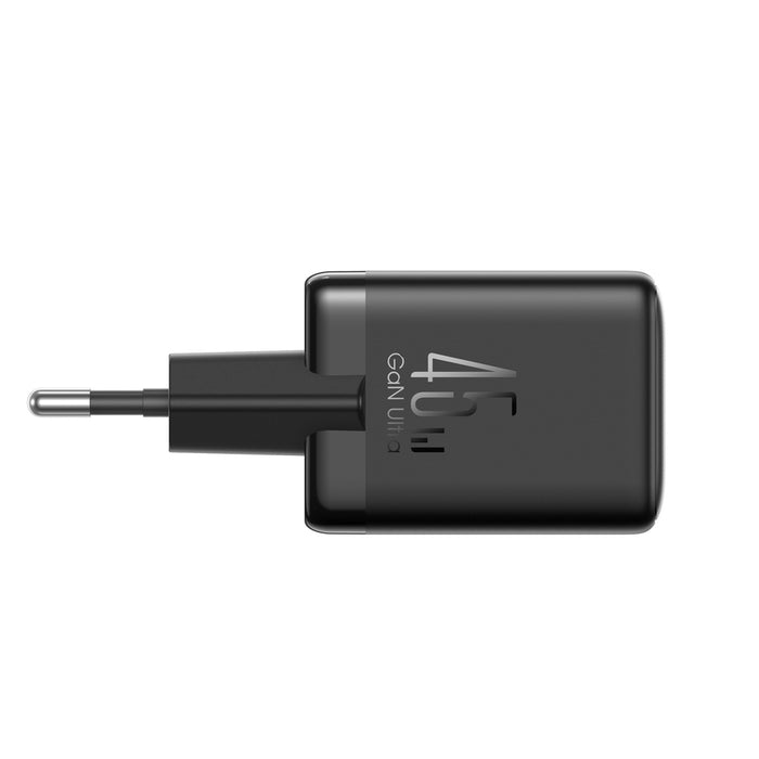 Зарядно за стена Joyroom JR-TG8 GaN 45W USB-C + USB-A - черно