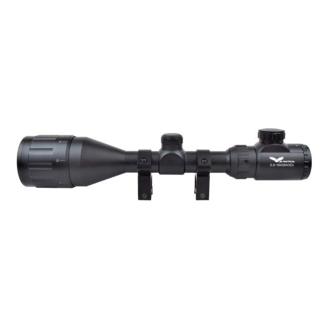 JS-Tactical 2.5-10x50 Mil-Dot мерник за пушка, 22 мм шина