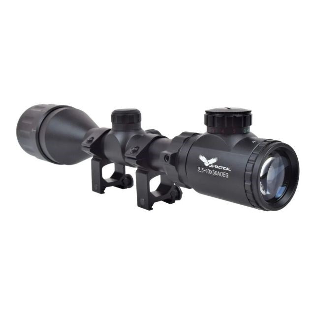 JS-Tactical 2.5-10x50 Mil-Dot мерник за пушка, 22 мм шина