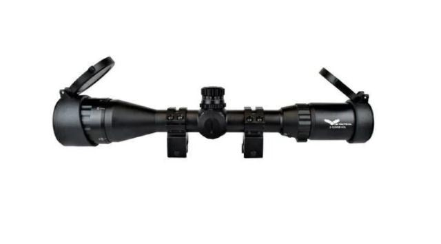 JS-Tactical 3-9x40 Mil Mil-Dot мерник за пушка, 22 мм шина