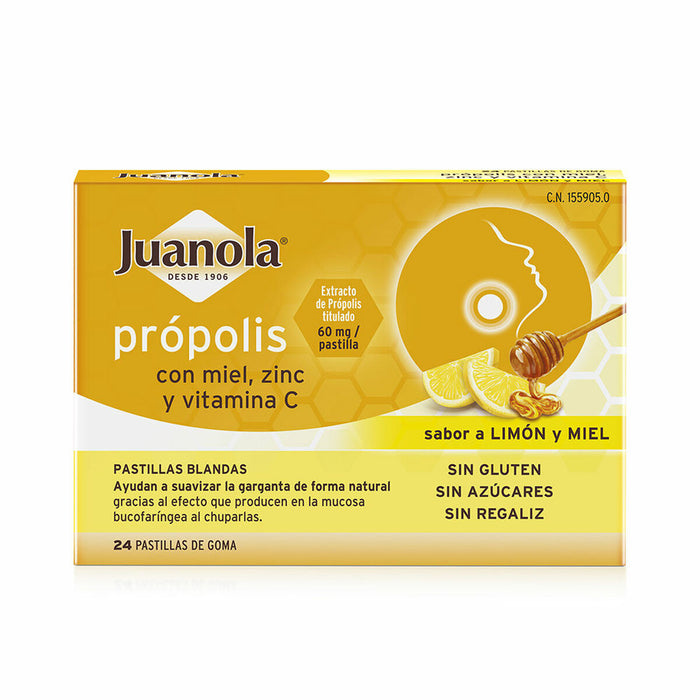 Желирани бонбони Juanola Propolis Лимон Мед 24 броя