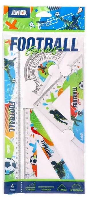 Комплект чертожни пособия Junior - Футбол, 4 части