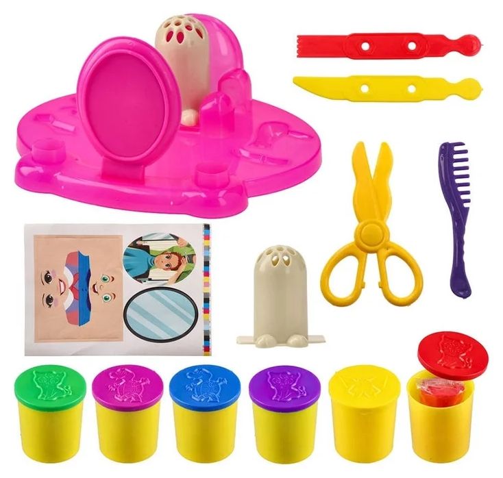 Комплект за моделиране Junior Funny Clay - Фризьор