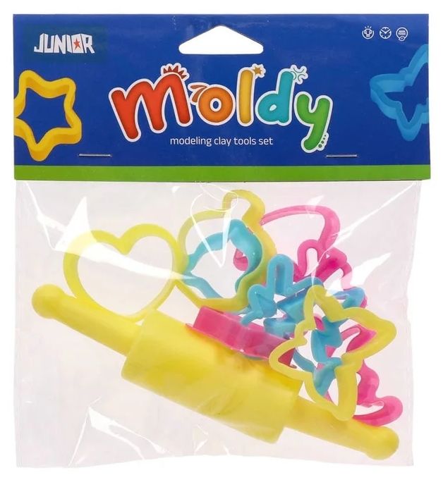 Комплект формички за моделиране Junior Moldy - 11 броя