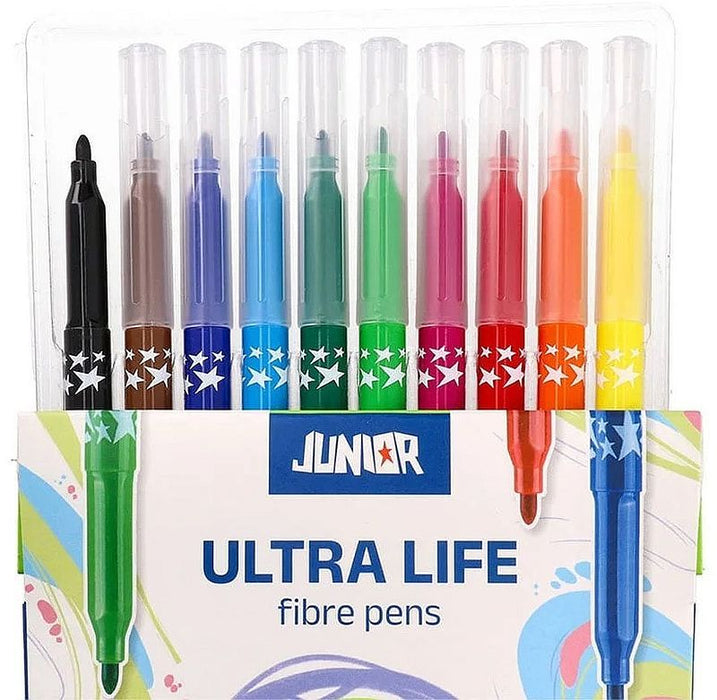 Флумастери Junior - Ultra Life, 10 цвята