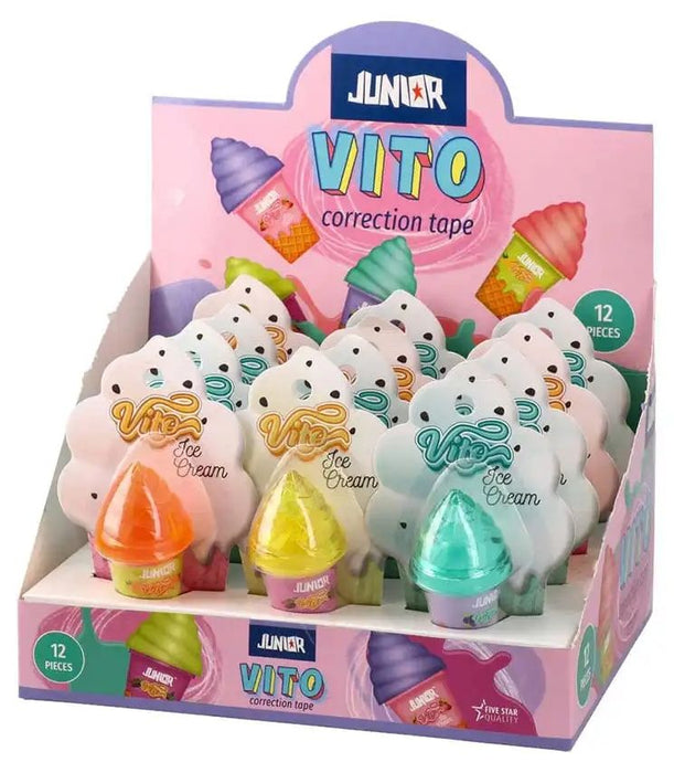 Коректор-лента Junior - Vito, сладолед, асортимент
