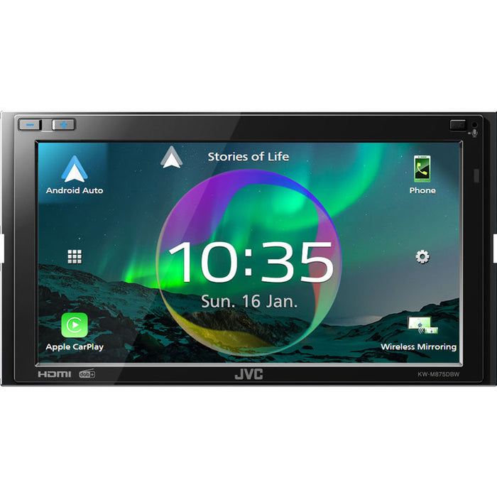 Авто Ресийвър JVC KW-M875DBW BLUETOOTH, 4 X 45 W, USB