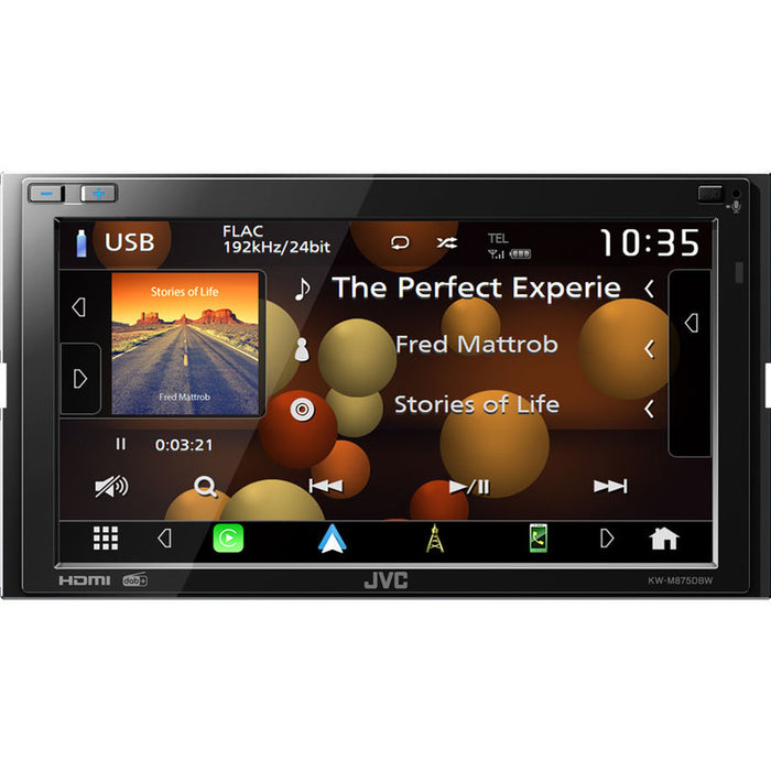 Авто Ресийвър JVC KW-M875DBW BLUETOOTH, 4 X 45 W, USB
