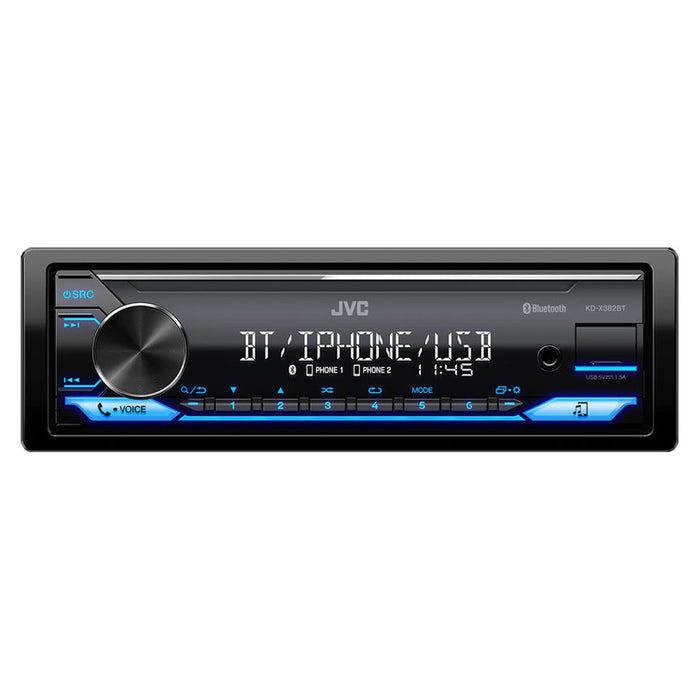 Авто Ресийвър JVC KD-X382BT BLUETOOTH, 4 X 50 W, USB