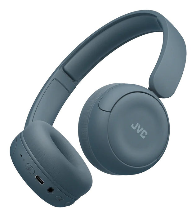 JVC HA-S59W Слушалки с кабел и безжична лента за глава Музика/За всеки ден Bluetooth Сини