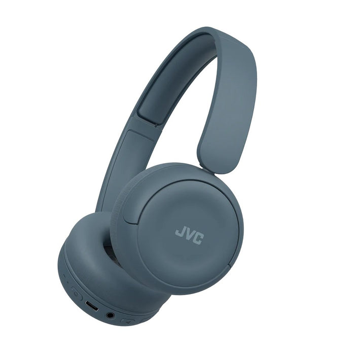 JVC HA-S59W Слушалки с кабел и безжична лента за глава Музика/За всеки ден Bluetooth Сини