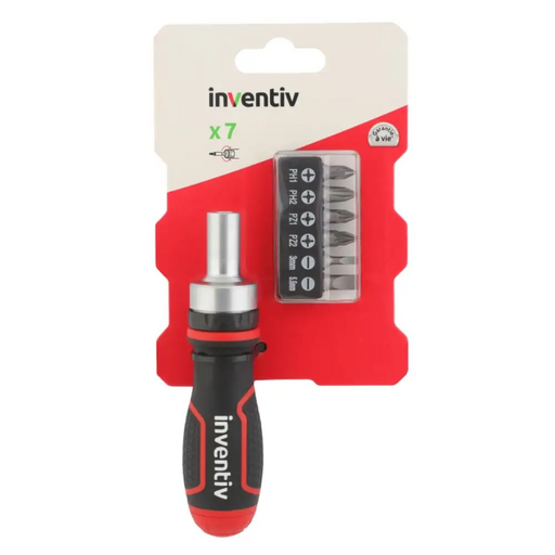 К-Т БИТОВЕ С ОТВЕРТКА 7Ч. INVENTIV