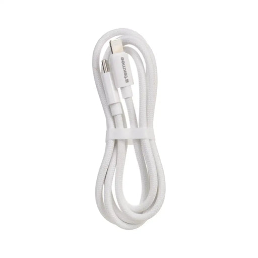 КАБЕЛ USB-C КЪМ LIGHTNING 1M 2.4A БЯЛ TEKMEE